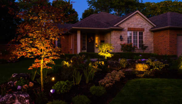 Landscape lighting increases home value